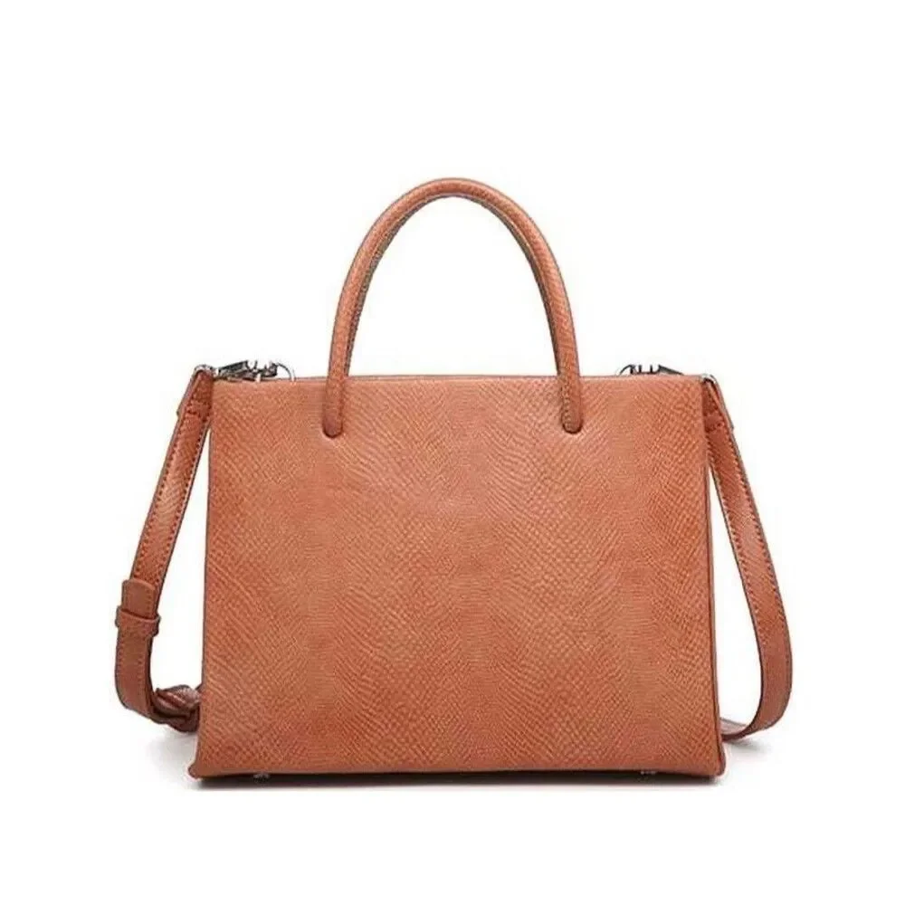 Stylish Small Porter Croc and Reptilian Design Women Shoulder Bags Tote Satchel